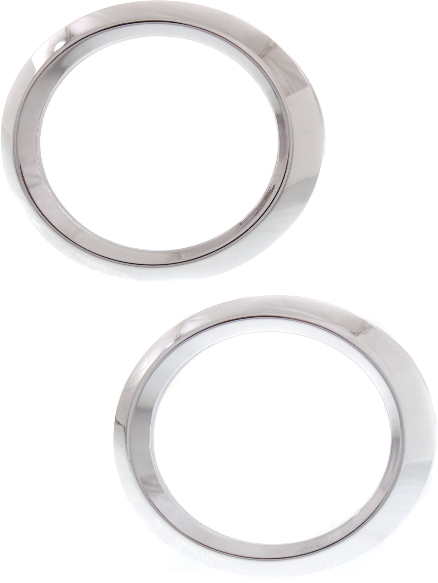 Front, Driver and Passenger Side Fog Light Trims, Chrome