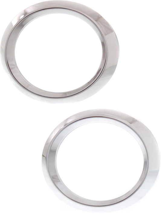 Front, Driver and Passenger Side Fog Light Trims, Chrome