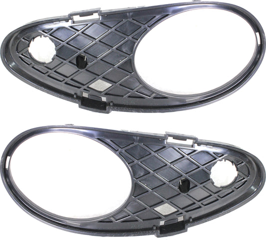 Front, Driver and Passenger Side Fog Light Trims,?Sedan (W203), Wagon (S203), without AMG Styling Package