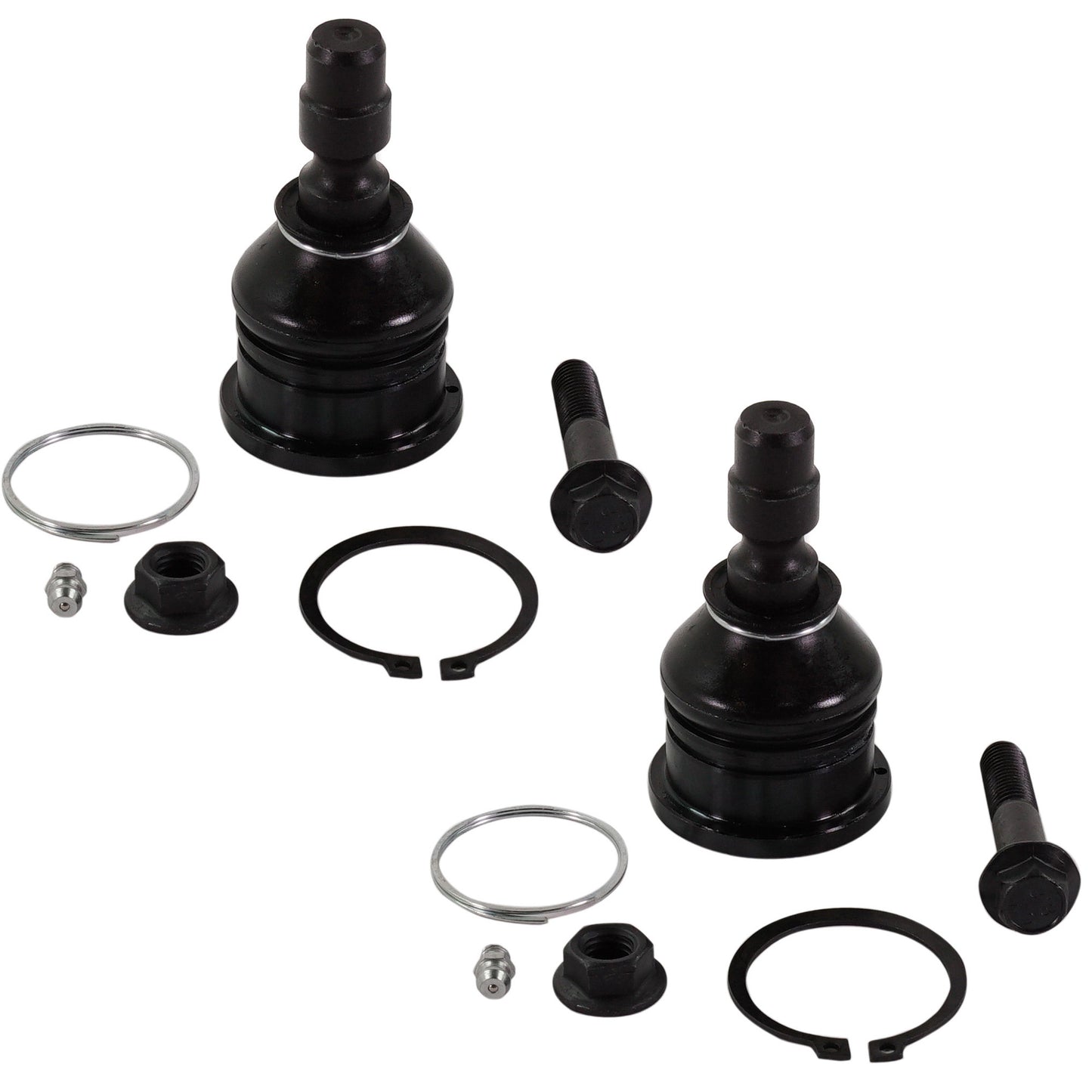 Передние, со стороны водителя и пассажира, верхние шаровые шарниры