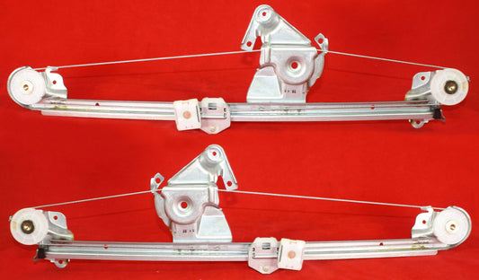 Rear, Driver and Passenger Side Window Regulators, Power, Without Motor