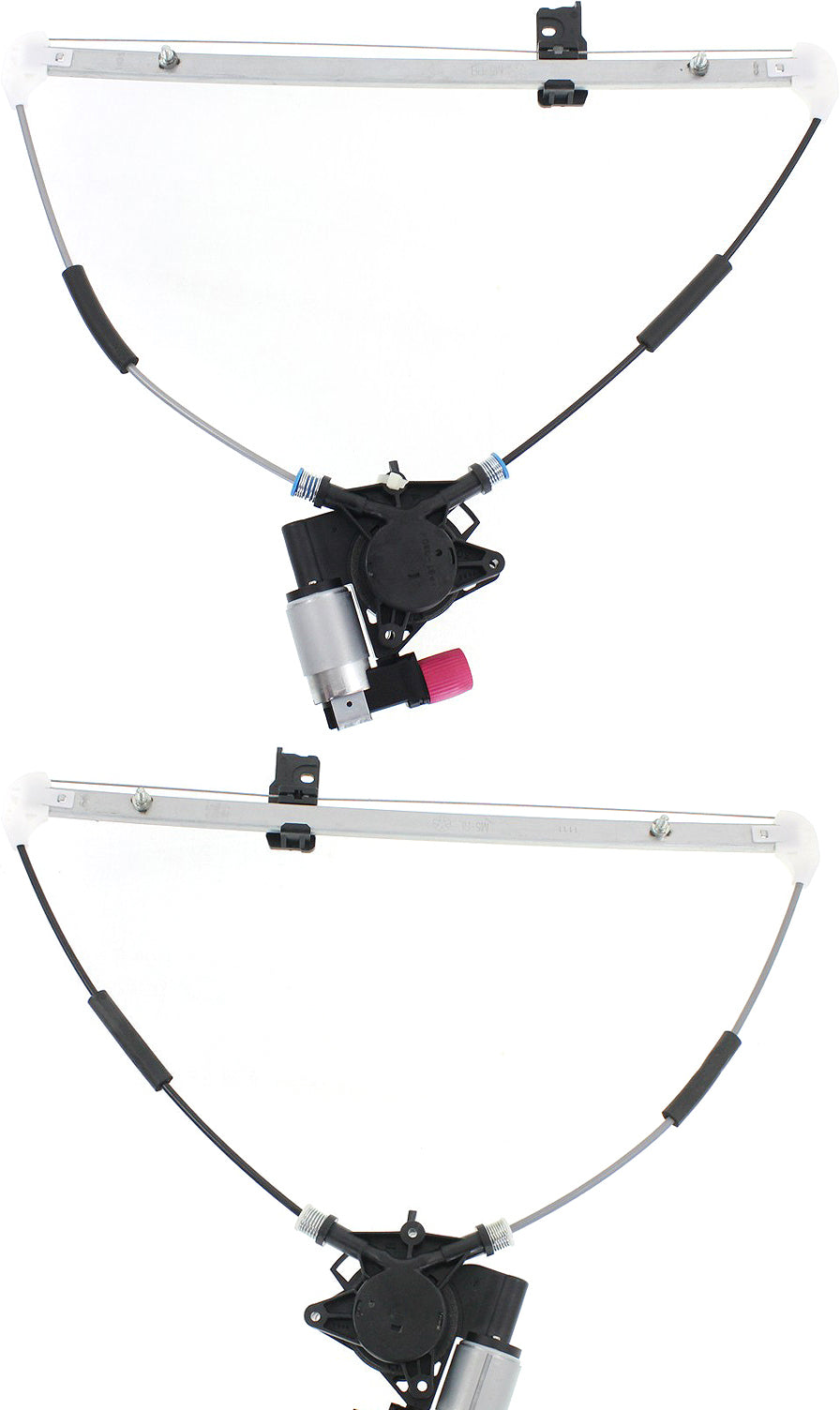 Rear, Driver and Passenger Side Window Regulators Power, with Motor