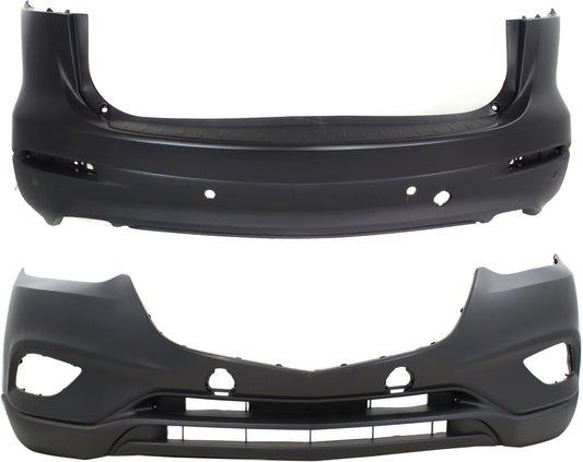 Front and Rear Primed Bumper Cover