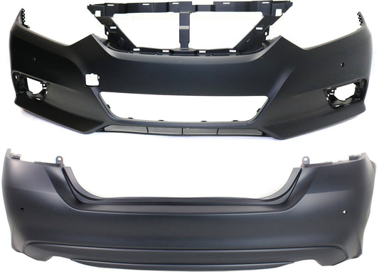 Front and Rear Primed Bumper Cover