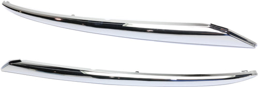 Накладки на бампер спереди, со стороны водителя и пассажира, хром