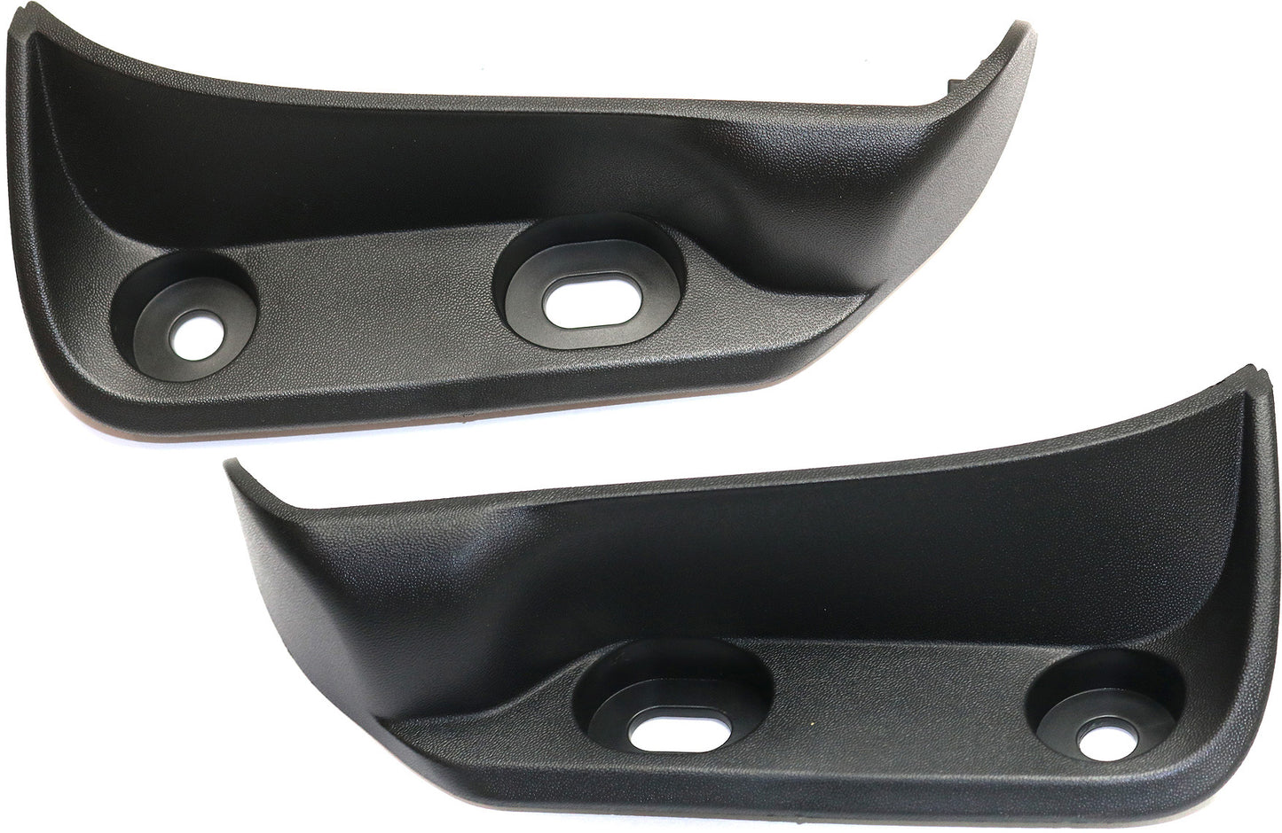 Front, Driver and Passenger Side, Lower Bumper Trim, Textured Black