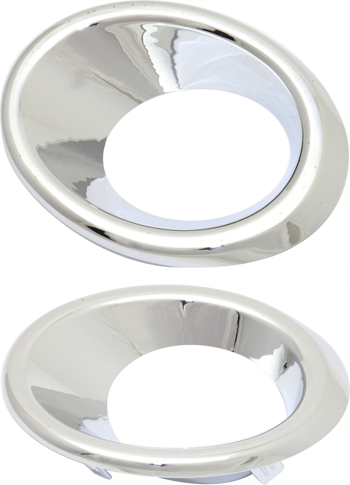 Front, Driver and Passenger Side Fog Light Trims, Chrome