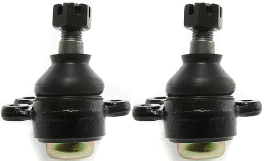 Передние, со стороны водителя и пассажира, нижние шаровые шарниры