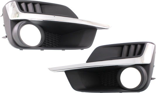 Накладки на противотуманные фары спереди, со стороны водителя и пассажира, грунтованные