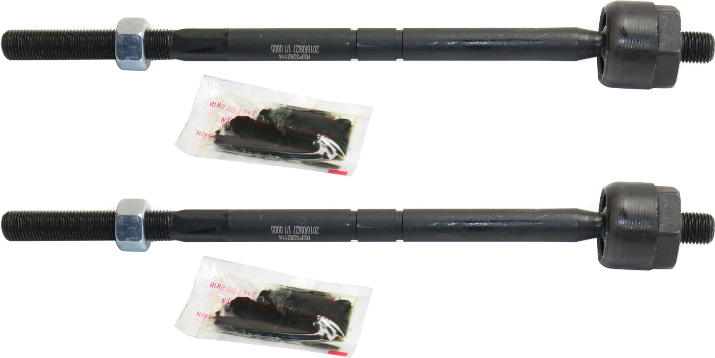 Передние, со стороны водителя и пассажира, внутренние наконечники рулевой тяги