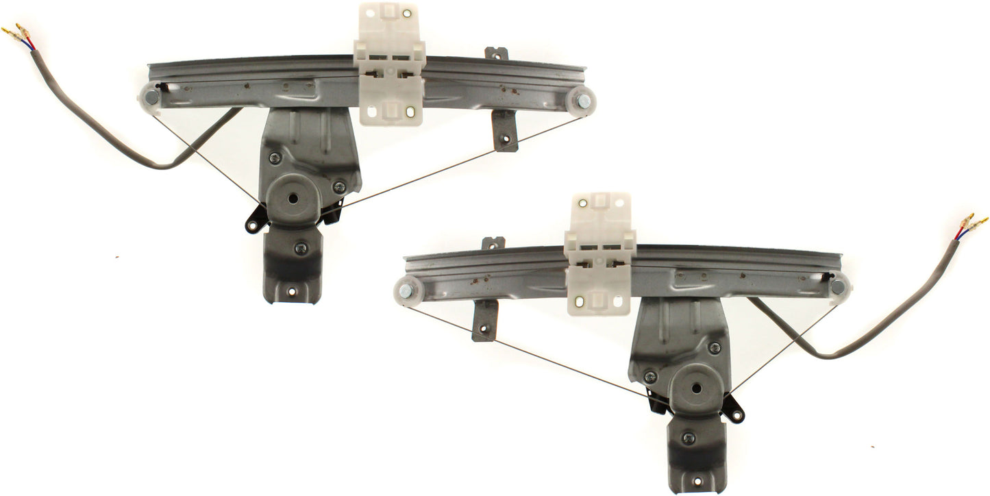 Rear, Driver and Passenger Side Power Window Regulators, with Motor