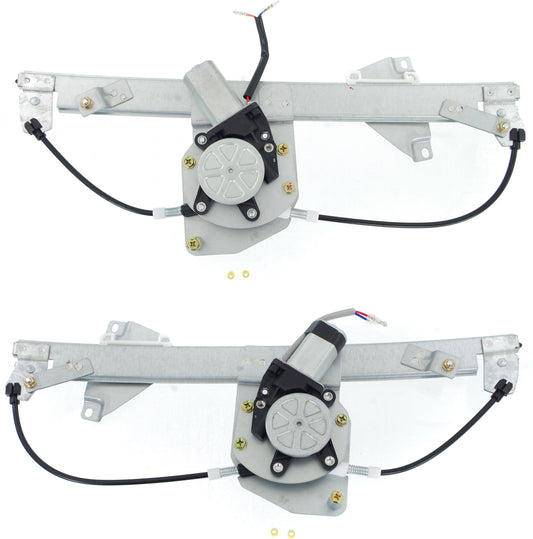 Задний электростеклоподъемник со стороны водителя и пассажира, с мотором