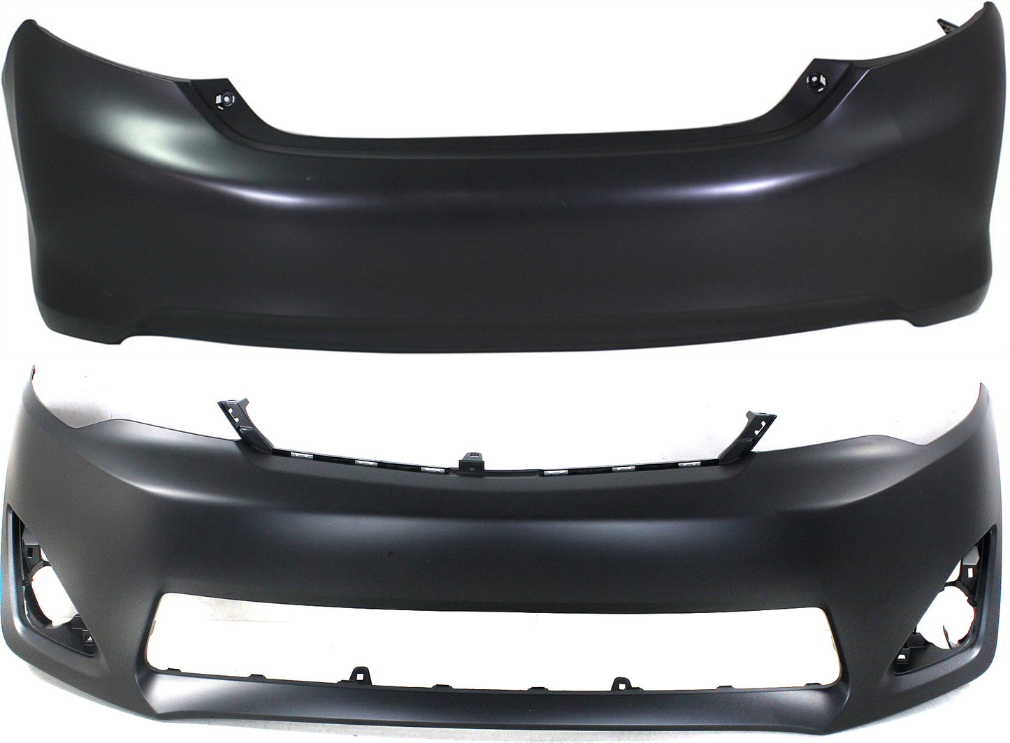 Front?and?Rear Primed Bumper Cover, ?L/LE/XLE/Hybrid Models