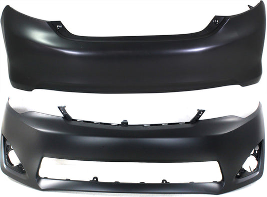 Front?and?Rear Primed Bumper Cover, ?L/LE/XLE/Hybrid Models