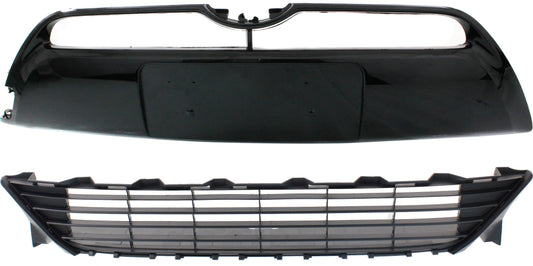 Front, Upper and Lower Bumper Grille, Primed