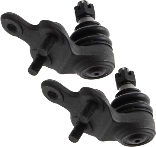 Передние, со стороны водителя и пассажира, нижние шаровые шарниры