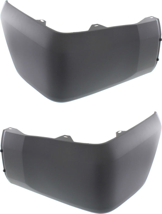 Rear, Driver and Passenger Side Bumper End, Textured Plastic