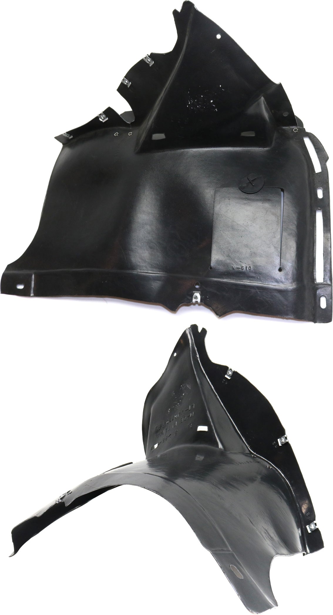 Передняя часть, сторона водителя и пассажира, передняя часть, подкрылок