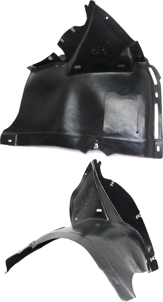 Передняя часть, сторона водителя и пассажира, передняя часть, подкрылок