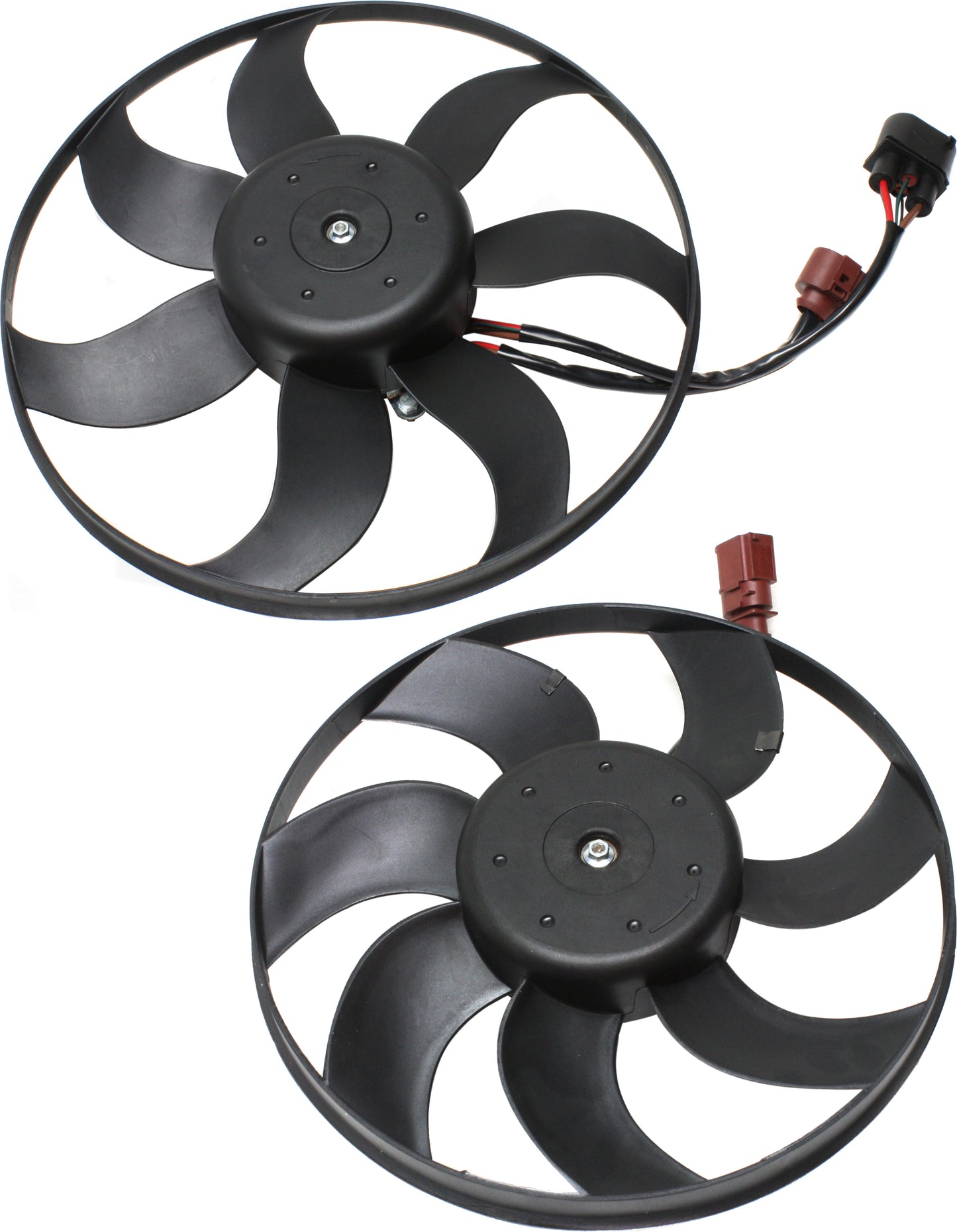 OE Replacement Radiator and A/C Condenser Fan Driver and Passenger Side, 2.0L, 4Cyl, Single fan