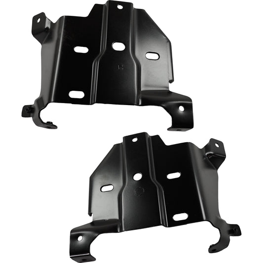Front, Driver and Passenger Side Bumper Brackets, Mounting Plate