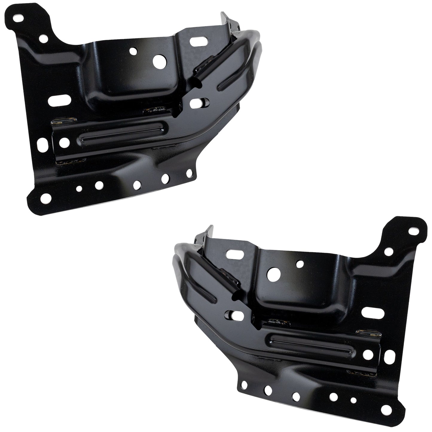 Front, Driver and Passenger Side Bumper Brackets, Mounting Plate