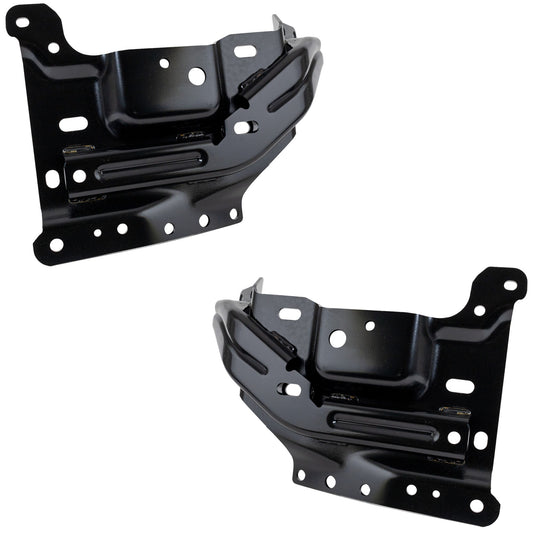 Front, Driver and Passenger Side Bumper Brackets, Mounting Plate
