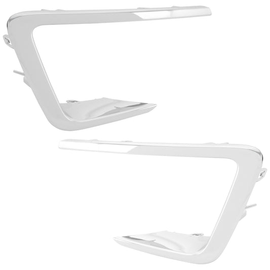 Front, Driver and Passenger Side Grille Trim, Chrome