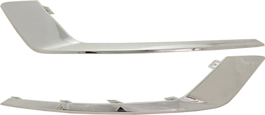 Front, Driver and Passenger Side Fog Light Trims, Chrome