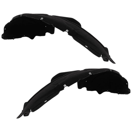 Front, Driver and Passenger Side Fender Liner, Without Insulation Foam