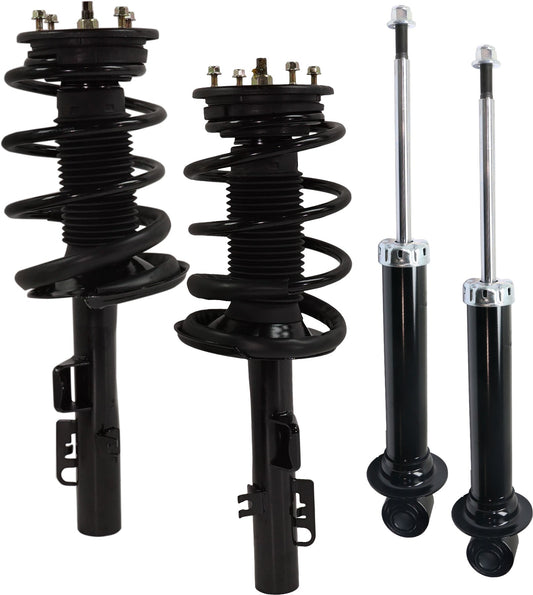 Front and Rear, Driver and Passenger Side Shock and Fully Loaded Strut, AWD