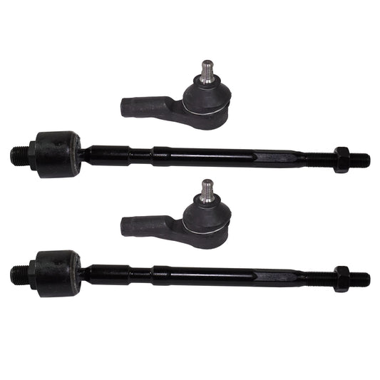 Front, Driver and Passenger Side, Inner and Outer Tie Rod Ends