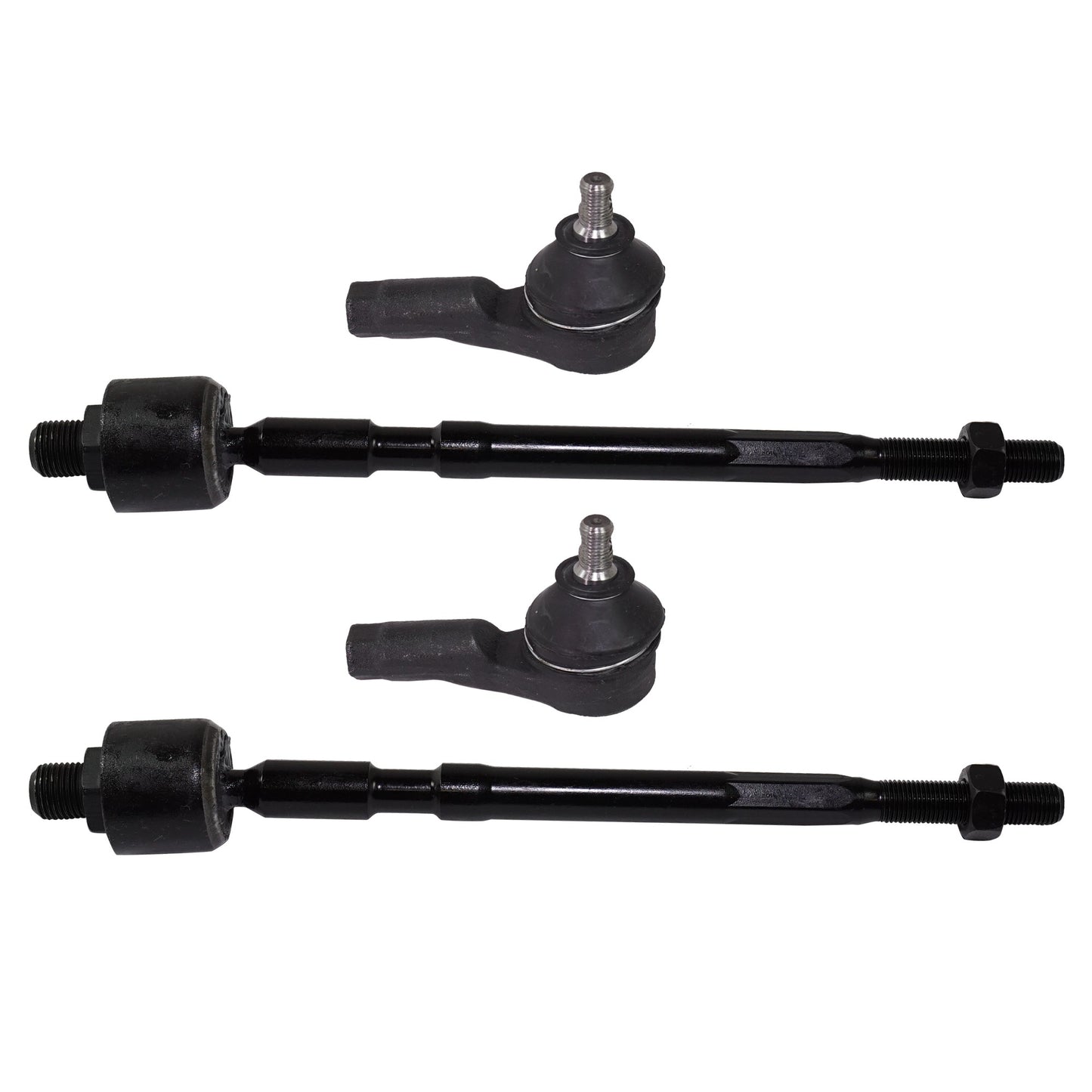 Front, Driver and Passenger Side, Inner and Outer Tie Rod Ends