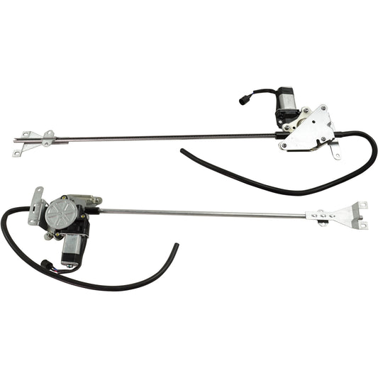 Электростеклоподъемник с электроприводом для передних дверей, со стороны водителя и пассажира, с мотором