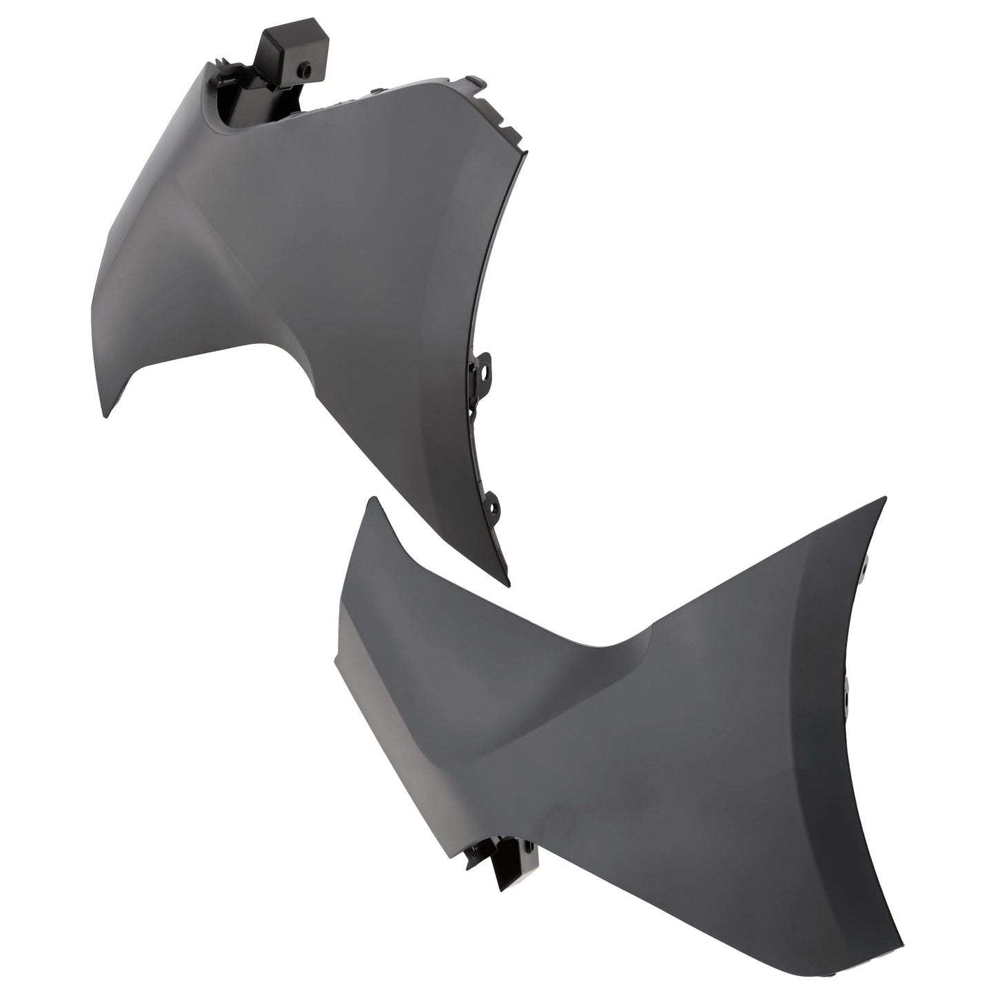 Задний бампер со стороны водителя и пассажира, текстурированный пластик