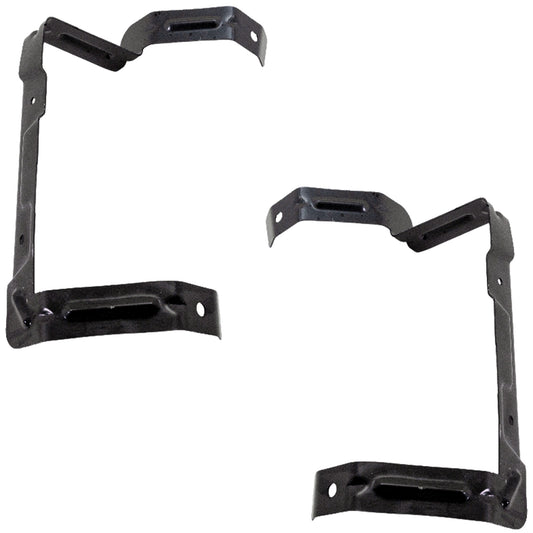 Rear, Driver and Passenger Side Bumper Brackets, Side Mounting