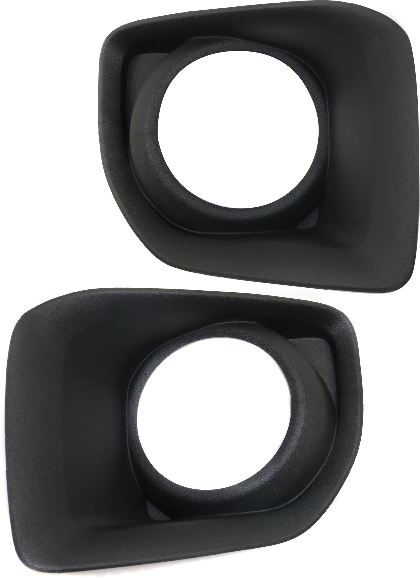 Front, Driver and Passenger Side Fog Light Trims, Textured Black
