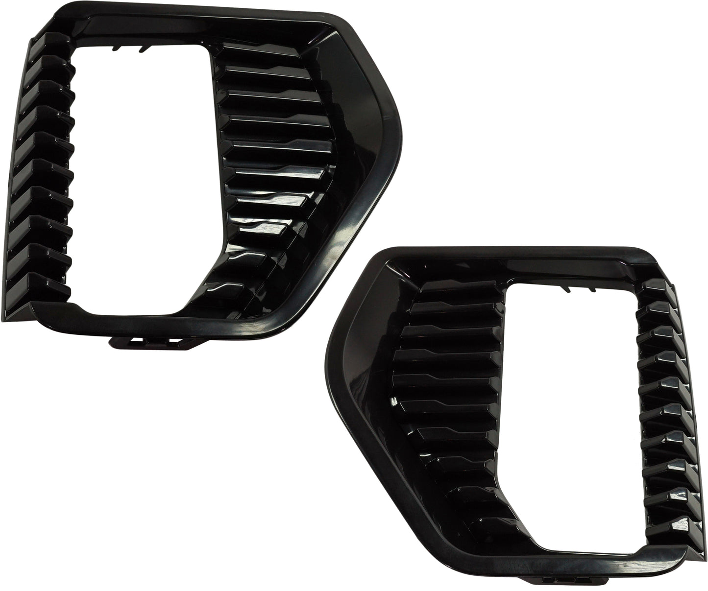 Front, Driver and Passenger Side Fog Light Trims, Textured Black, Elevation/SLE Models