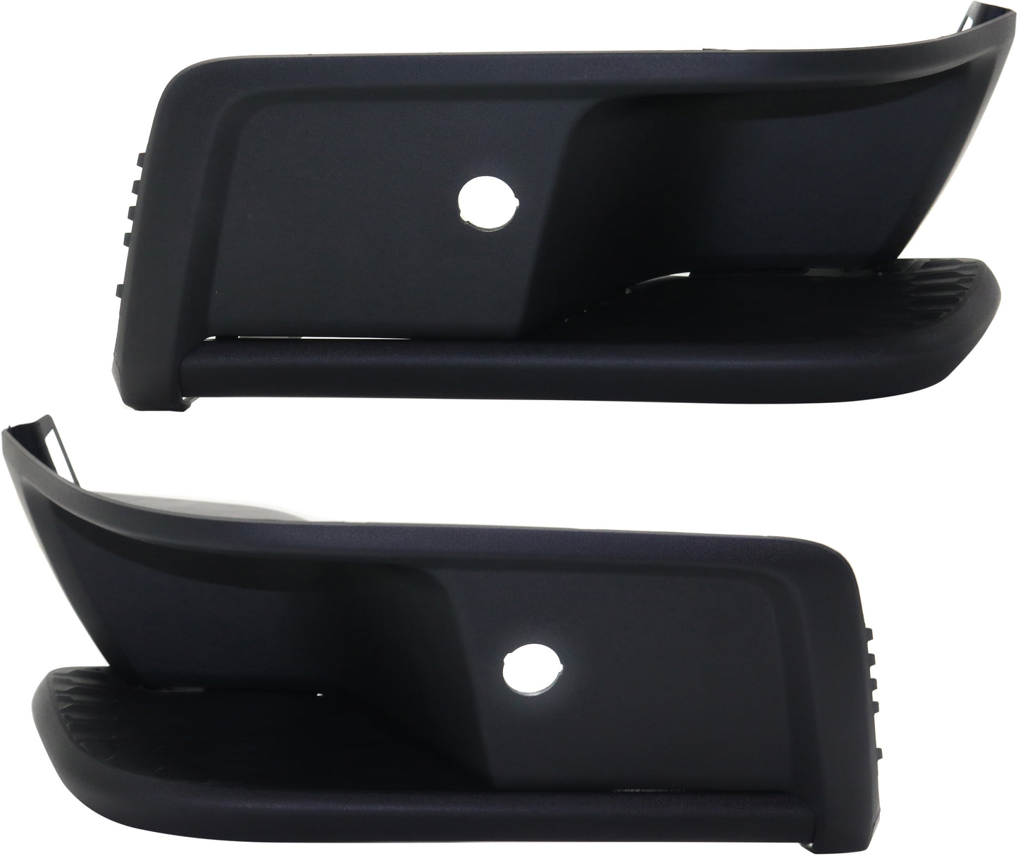 Rear, Driver and Passenger Side Bumper Trims, Chrome, For Models With Parking Aid Sensor