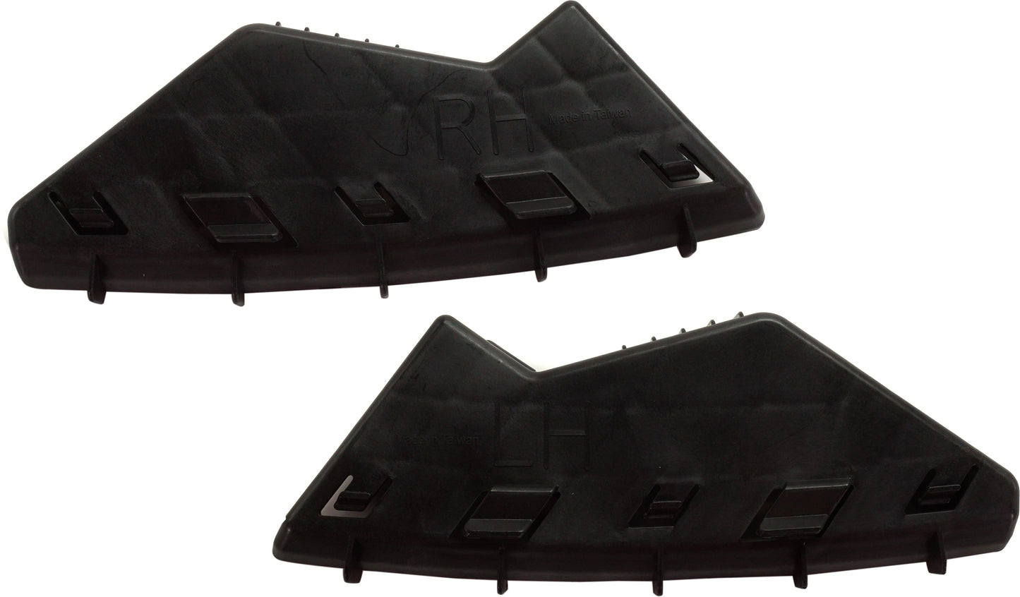 Front, Driver and Passenger Side Bumper Brackets, Upper Support