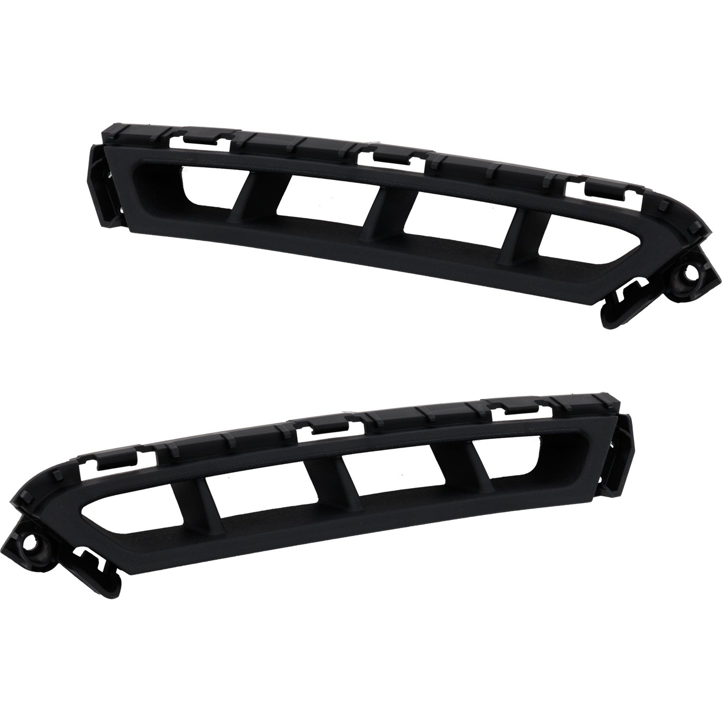 Решетка бампера спереди, со стороны водителя и пассажира, текстурированная черная