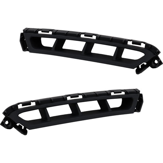 Решетка бампера спереди, со стороны водителя и пассажира, текстурированная черная