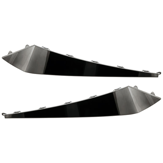 Front, Driver and Passenger Side, Lower Bumper Trims, Chrome