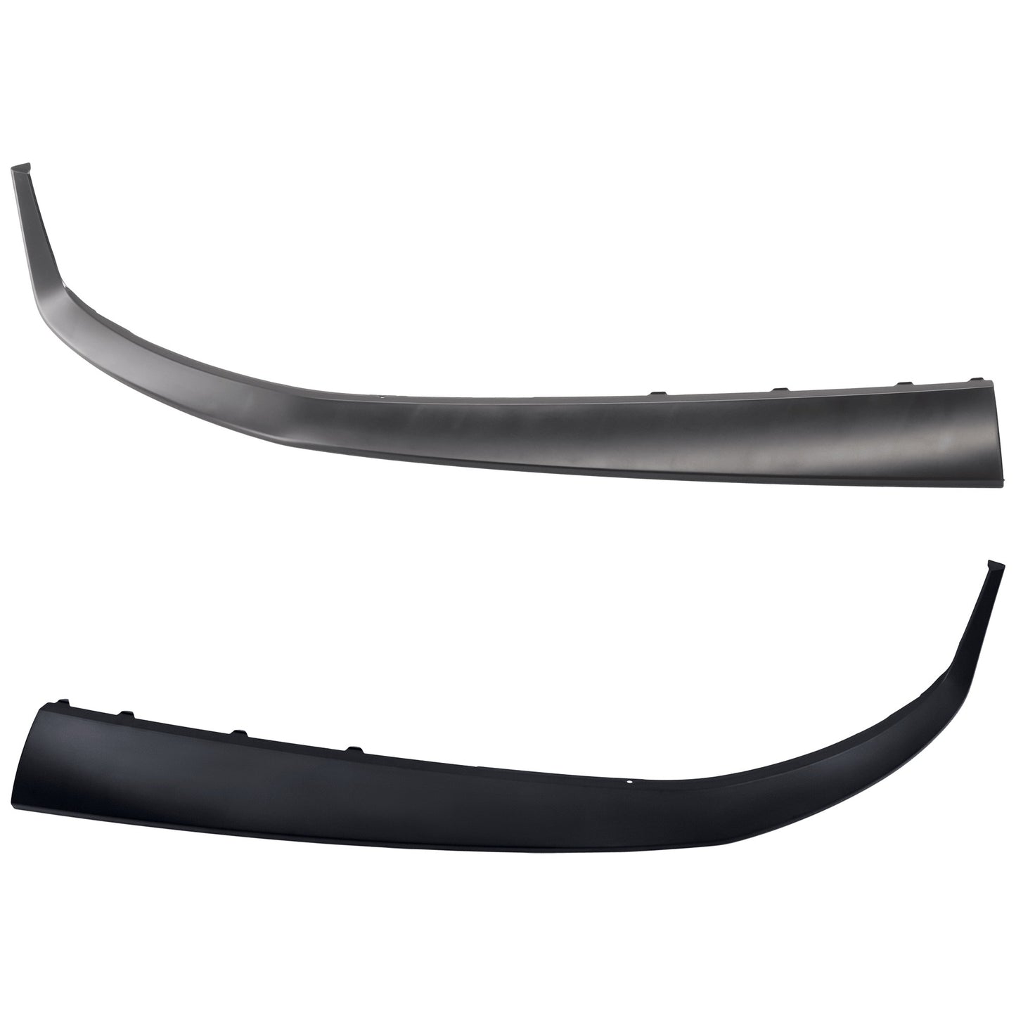 Front, Driver and Passenger Side Bumper Trim, Textured Black