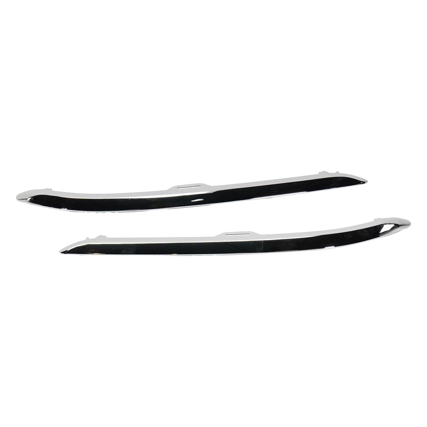 Front, Driver and Passenger Side Bumper Trims, Chrome