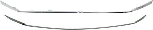 Upper and Lower Grille Trim, Chrome, Main Grille Trim, 4-Door, Sedan, CAPA CERTIFIED