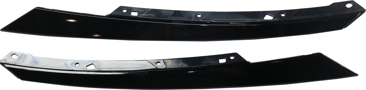 Grille Trim, Driver and Passenger Side, Painted Black