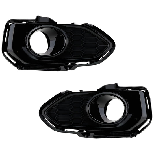 Front, Driver and Passenger Side Fog Light Trims, Textured Black