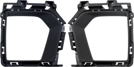 Front, Driver and Passenger Side Fog Light Trims, Textured Black