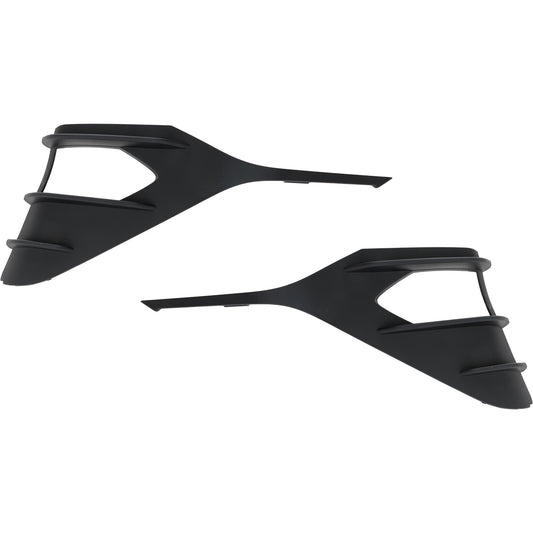 Driver and Passenger Side Fog Light Trims, Textured Black